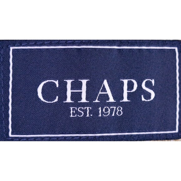 Chaps Mens Two Button Blazer Corduroy Sport Coat Jacket Cotton Beige Size 42L - Picture 10 of 13